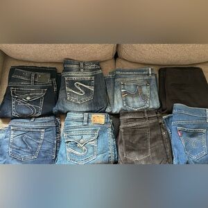 Silver Jeans / DKNY Jeans / WHBM Jeans / Levi Jeans / Express Chino